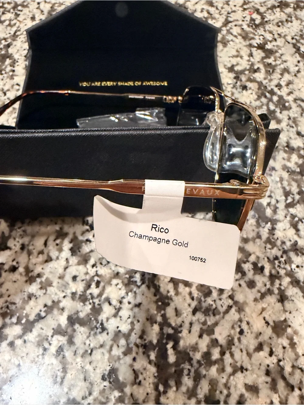 NWT Privé Revaux Rico Polarized Sunglasses Champagne Gold *NEW*